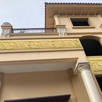 Sandstone embossed floral plate line Decorative Villa Interior Exterior Wall O-style floral plate Decorative Line Fresco Relief Background Wall