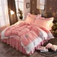 Ins net cô gái bốn mảnh cotton cotton công chúa gió giường váy quilt 1.8 / 2.0m bộ đồ giường váy giường