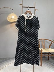 Sister Yu Yanxuan KOUSHANG Suzhou Store Young mother summer dress letter hooded age-reducing dress