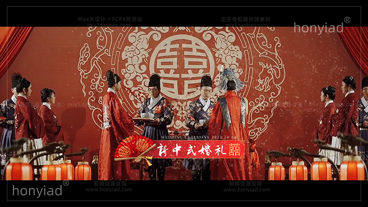 剪映58秒中式婚礼快剪模板剪影婚礼预告模板MV花絮视频快剪草稿支持win&mac 兼容M1、M2插图11