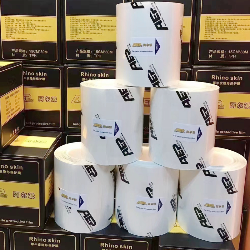 Alpine Imported Tpu Rhino Leather Car Door Sill Protective Film Anti-Kick Film Transparent Protective Sticker for Car Interior Thickened