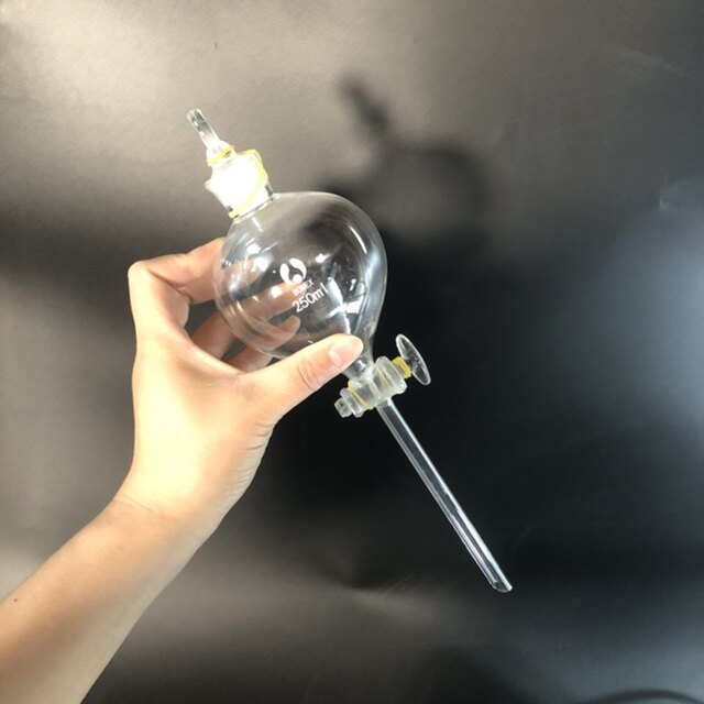玻璃球形分液漏斗滴液漏斗601252505001000ml球型漏斗玻璃阀门