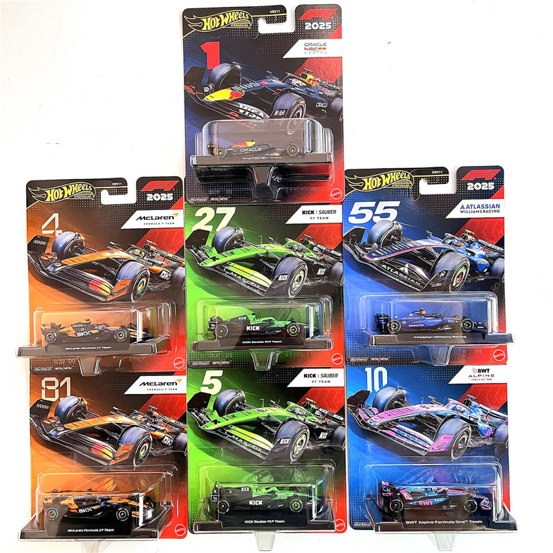 Hot Wheels F1 Racing Red Bull Ferrari Mercedes-Benz Mclaren Alpine Limited Edition Alloy Car Model Hrv11