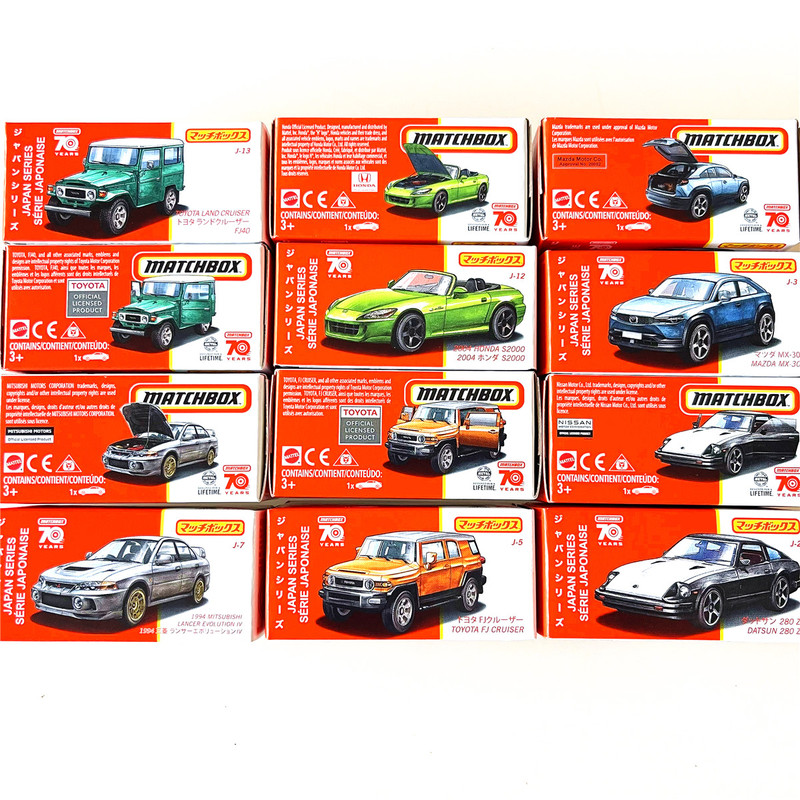Matchbox 70Th Anniversary Japan Limited Edition Alloy Car Model Hff78 Datsun Gtr Honda Toyota Fj