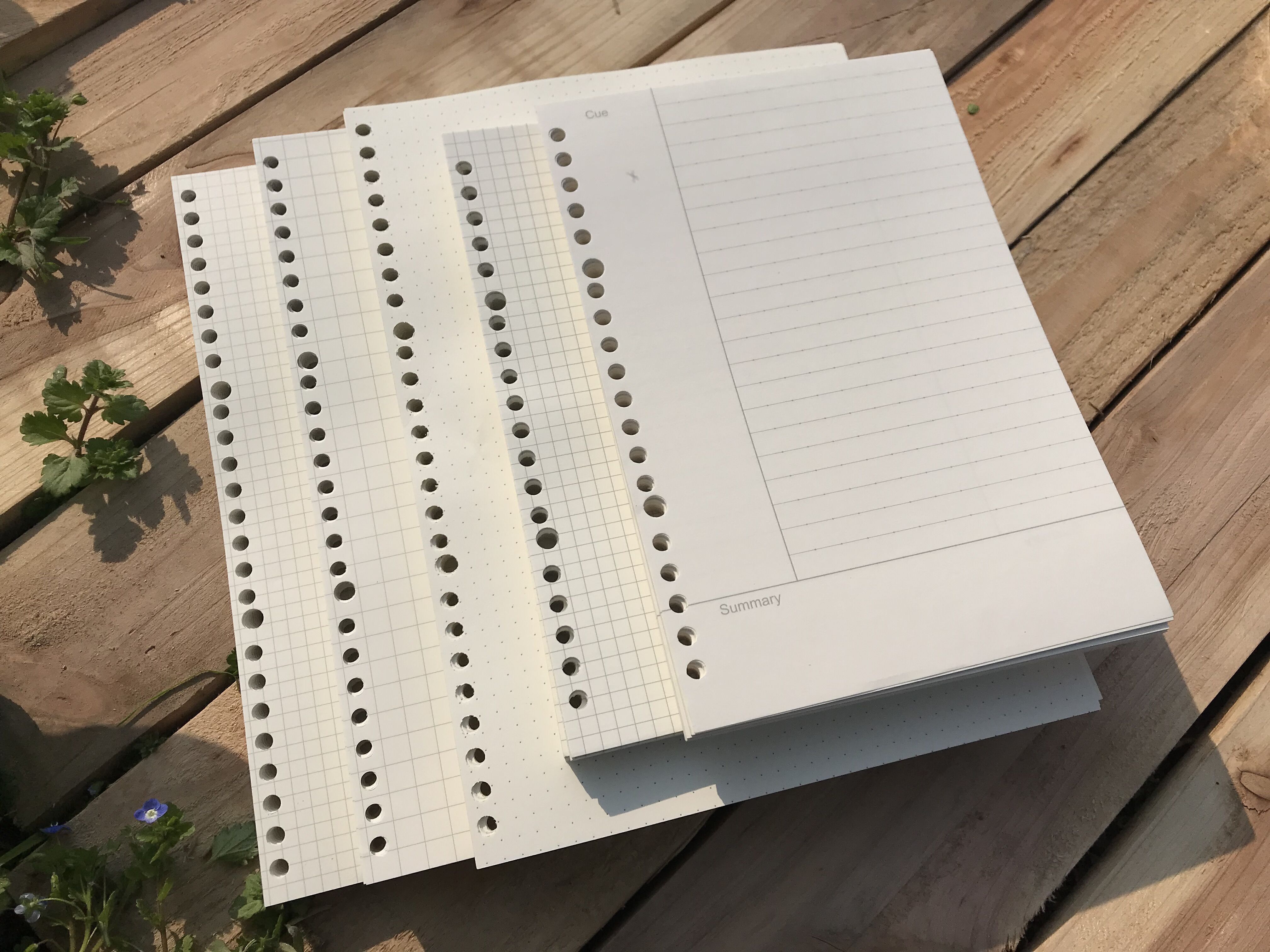 Loose-leaf paper replacement core A5 grid Cornell wrong question 20 holes B5 horizontal line 26 holes replacement core high school junior high school students entrance examination