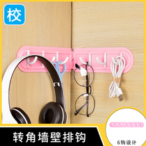 Adhesive hook strong hook corner kitchen wall non-hole rack creative hook no trace bathroom dormitory bathroom