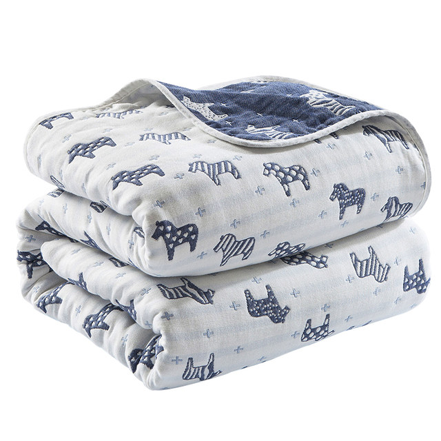 ຜ້າເຊັດຕົວ gauze ຫົກຊັ້ນ quilt ຝ້າຍບໍລິສຸດດຽວ double air-conditioned summer quilt ເດັກນ້ອຍຂອງເດັກນ້ອຍ nap ຂະຫນາດນ້ອຍປົກຫຸ້ມຂອງແຜ່ນຜ້າຫົ່ມ