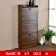 Nordic bãi giày giày cửa tủ mỏng dung lượng cao cửa mở giày giá gỗ lắp ráp màu 17cm Lối Nội - Buồng tủ nhựa quần áo trẻ em