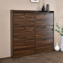 Nordic shoe cabinet at home door ultra-thin 17cm entryway shoe cabinet large capacity simple tipping narrow shoe cabinet with shoe stool