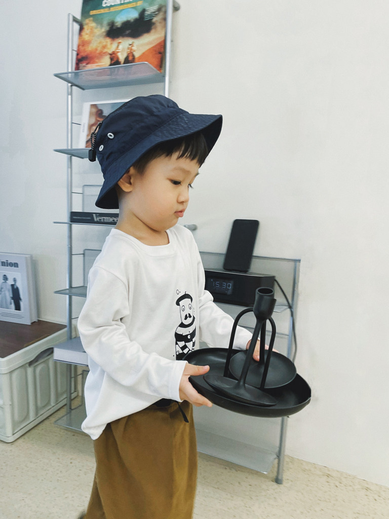 MINIV KIDS baby white long-sleeved T-shirt autumn new products baby bottoming shirt cartoon printing