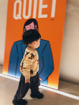 (20% off) MINIVKIDS baby cartoon puppy cute fleece sweater childrens casual top