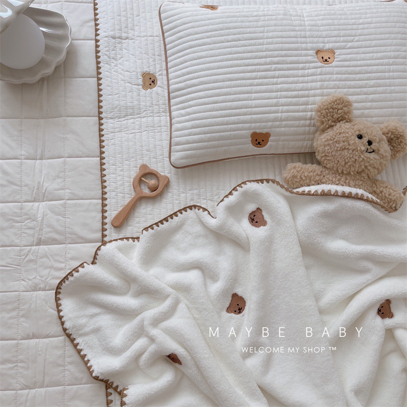 Korean in baby carpet autumn and winter newborn calm blanket nursery children plush quilt