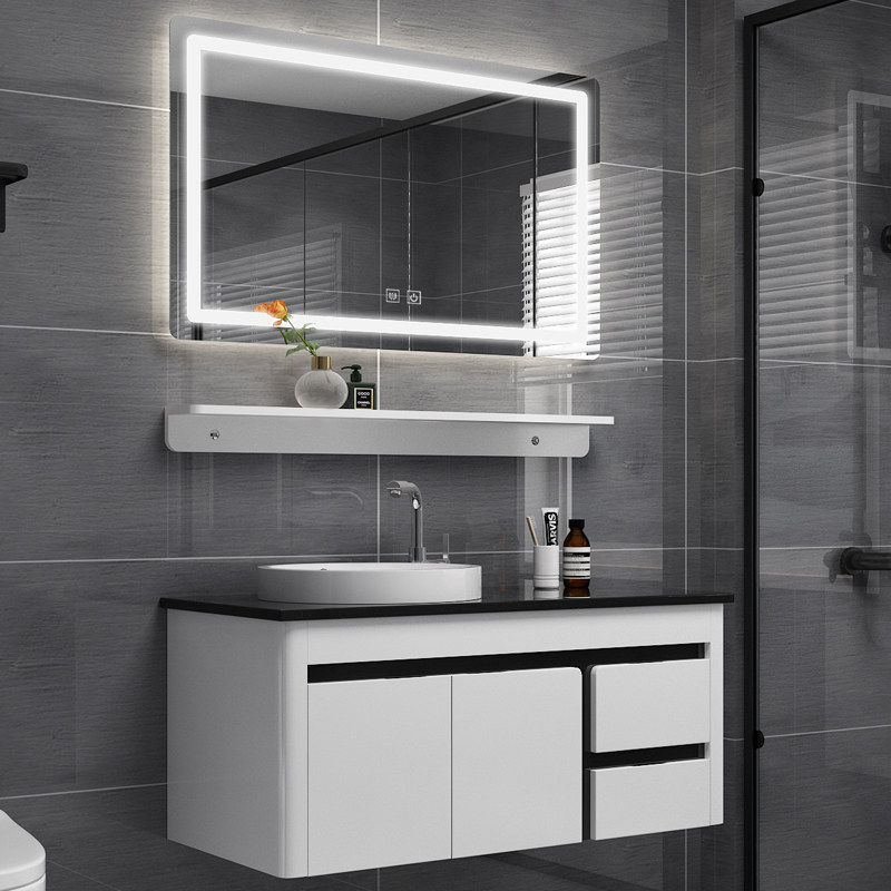 Bathroom smart bathroom cabinet combination modern simple washbasin cabinet wash basin wash basin washstand toilet mirror cabinet set
