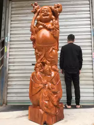 African Rosewood handmade fine carving five son Maitreya woodcarving ornaments shape big domineering 55-50-195