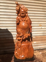 African Flowers Pear Wood Ruyi Müller Statue of wood Sculpture Handicraft hand-carved root carving swinging piece living room whole solid wood