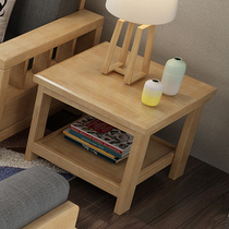 Famous Cantonese solid wood square a few minimalist modern rubber wood small family living room square log kung fu tea a few tables