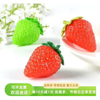 Decorative fruit strawberry pvc decorative fake props Decorative fruit strawberry pvc decorative fake props