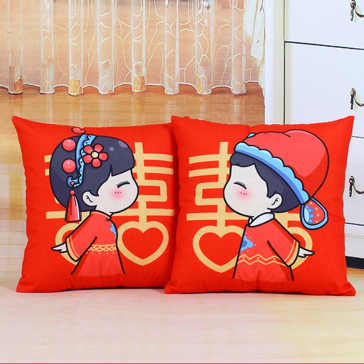 Press-bed dolls dolls a pair of wedding new upscale Pillow Wedding Wedding lovers Wedding Wedding wedding lovers Cute Paparazzi Golden Boy Jade Lady