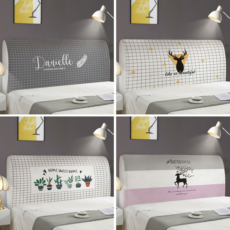 Headboard hood 2021 New simple and generous 1 m 8 with headboard full bag European-style wooden wood bed soft bag tide