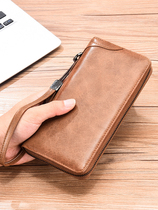 Wallet mens young mans new 2021 nemesis red high-end card bag zero wallet two-in-one hand grab bag money clip