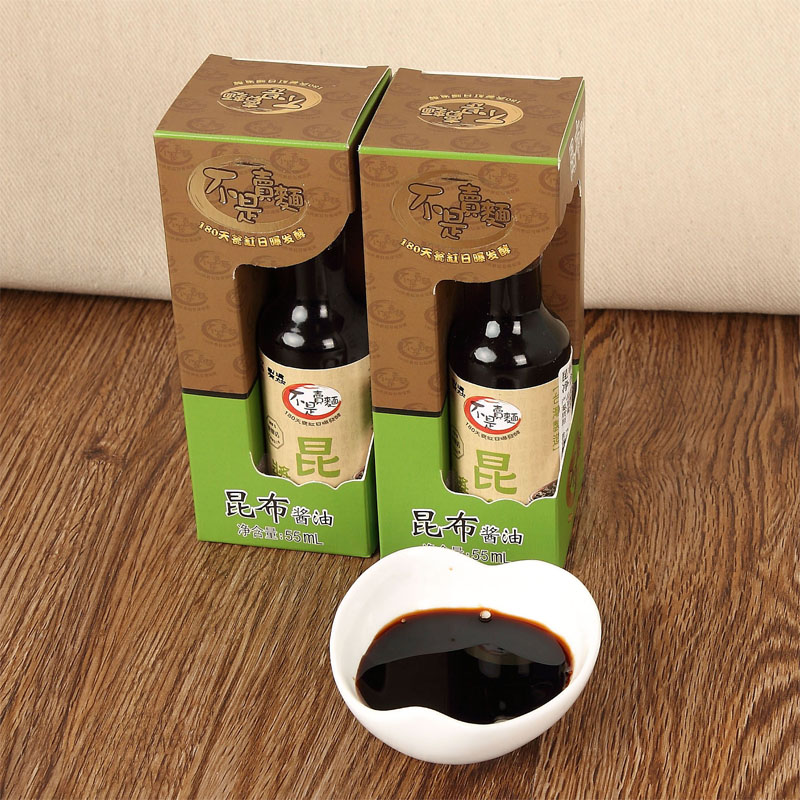 Taiwan Children Kunbu Soy Sauce Raw Pumping Pure Hand Brew Green Rinn Black Bean Mixed Noodles 55ml Hot Pot Seasoning Brine Dip