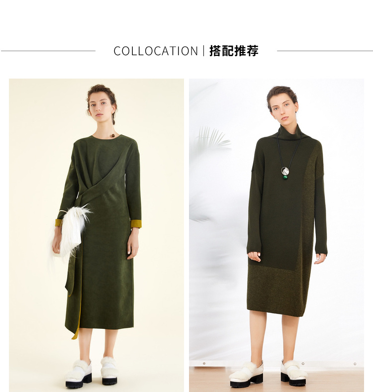 Marsfield Womens 2018 Winter New Eo Wool Suit Suit Jacket áo dạ nữ dáng dài cao cấp