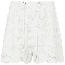 (Heavy Industry Lace) Masfil’s new summer style hollow lace embroidered silhouette casual shorts