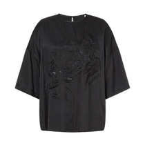 (Artist Inspiration) Masfiel’s 2024 Autumn New Product Five-quarter Sleeve Heavy Embroidery Loose Profile Top