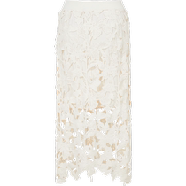 (Same style in the mall) Masfil 2023 summer new milky white hollow butterfly knitted skirt