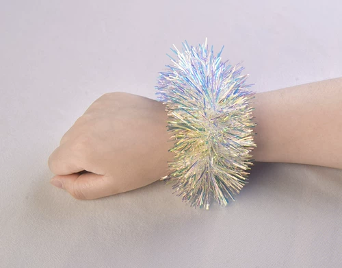 Детские танцующие блестки для ногтей, цветок на запястье, аксессуар для волос, резинка, браслет