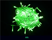 10 метров 100 светильников (зеленый) полосовой хвостовой штекер