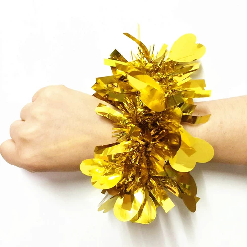 Детские танцующие блестки для ногтей, цветок на запястье, аксессуар для волос, резинка, браслет