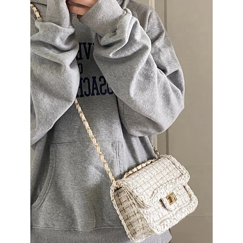 Модная сумка через плечо, сумка на одно плечо, цепь, изысканный стиль, в стиле Шанель, коллекция 2023