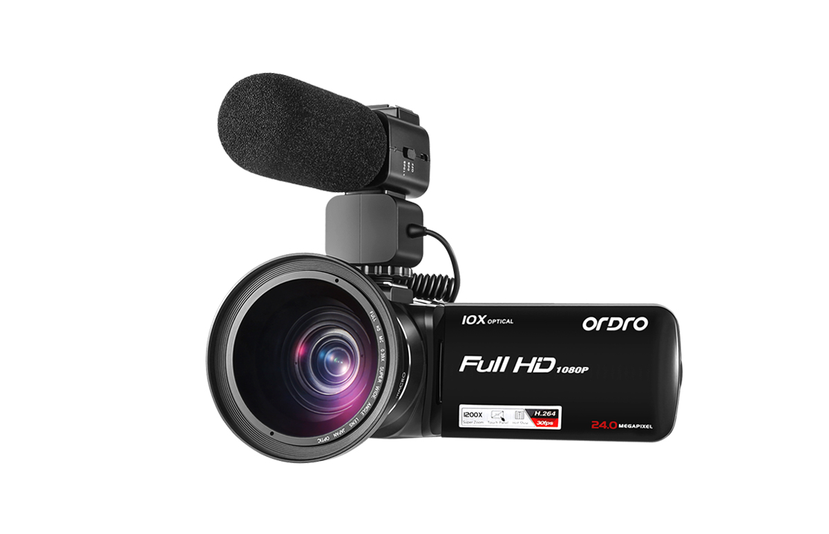 Camera ánh sáng kỹ thuật số Ordro / Ouda HDV-Z82 HD 4K ống kính góc siêu rộng kinh doanh đám cưới DV