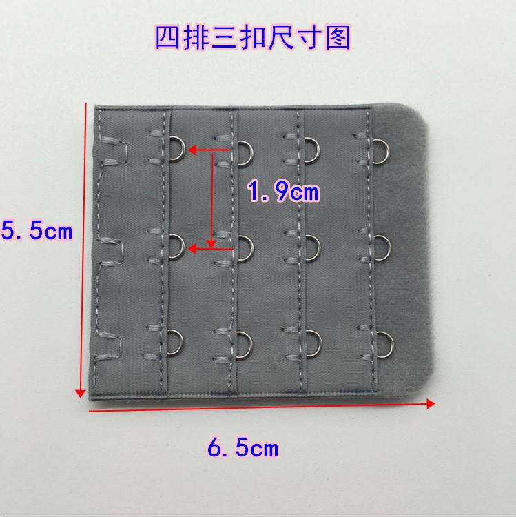 Trở lại khóa khóa áo ngực dài khóa đồ lót khóa áo ngực mở rộng khóa ba hàng ba khóa bốn khóa