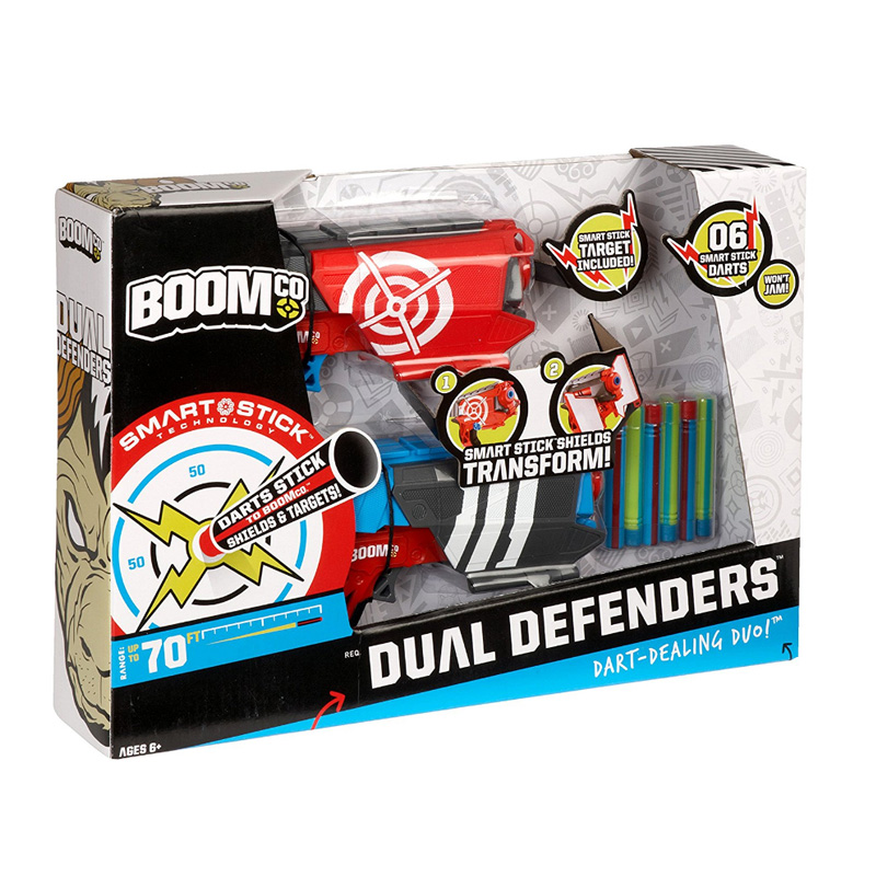 Mattel FireWire Camp BoomCo Chiến binh từ xa Battle Toy Gun Soft Gun Double Gun Children Toy Boy đồ chơi cho bé