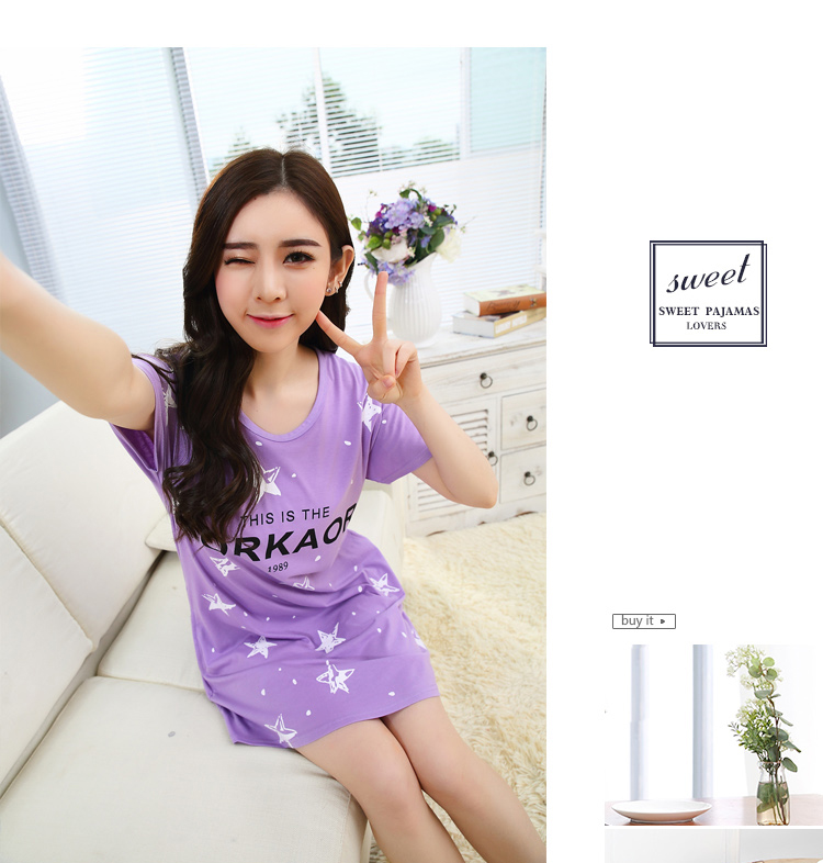 Đặc biệt hàng ngày mùa hè Hàn Quốc nightdress ladies bông ngắn tay áo XL vest đồ ngủ mùa hè không tay dịch vụ nhà