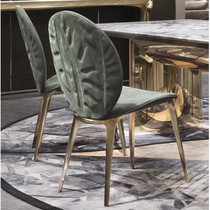Light luxury dining chair post-modern simple high-end designer style Italian style minimalist creative home backrest internet celebrity dining chair
