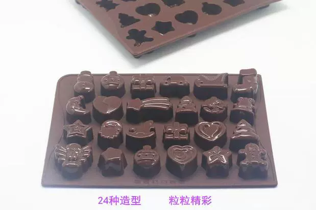 Tự làm khuôn sô cô la Bánh trang trí Fondant Baking Mold Ice Cube Cookie Silicon Mold Hướng dẫn sử dụng khuôn khuôn nhựa làm bánh