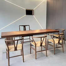 Solid wood board tea table acrylic tea table tearoom tea table tea table office Building tea table