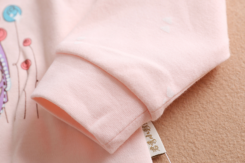 Junxiu cầu vồng nhỏ mùa thu và mùa đông mặc trẻ em lớn Qiuyi Qiuku bé trai và bé gái đồ lót cotton cổ cao cotton đặt trẻ em đồ cho bé trai