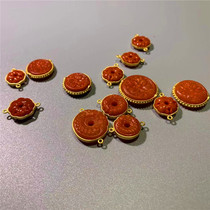 Yujiaren Studio Nanhong 18K gold inlay accessories hand rope necklace with bead pendant Joker artifact