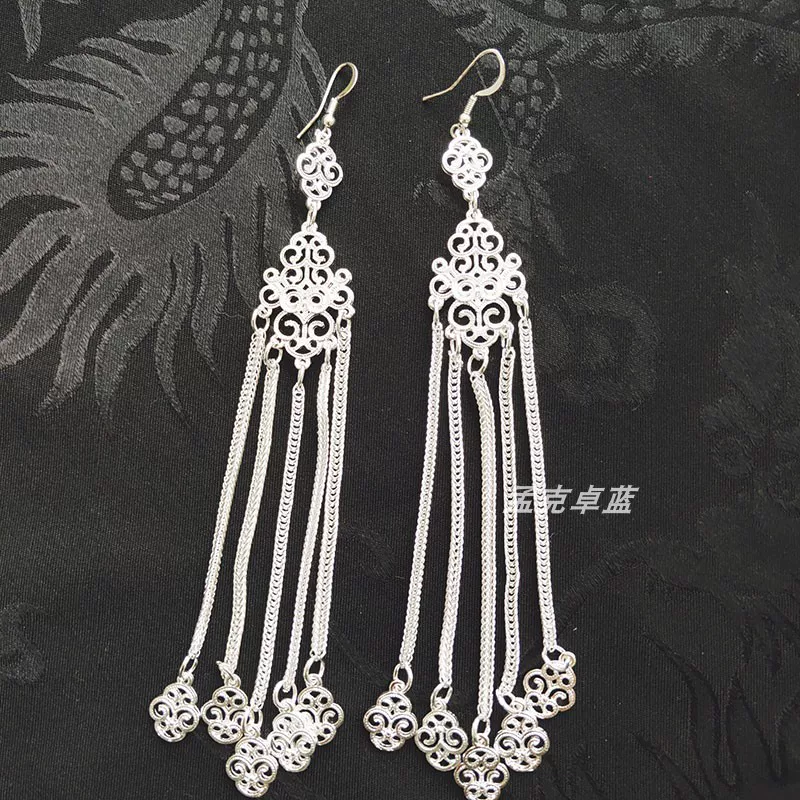 Retro classic earrings, silver 925 sample