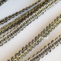 DIY material rope hanging edge cloth art accessories vinyale national wind clothing ornaments sewn gold thread lace with strips embellished