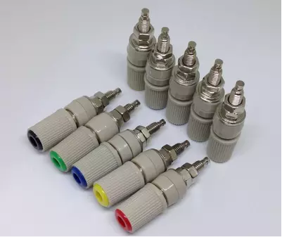  M5 * 48 pure copper wiring post 5mm 30A large current 4mm banana socket plug terminal ground column