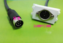 Ground Plug module wall plug welding 86 panel module hand in hand microphone interface module 8-core socket module