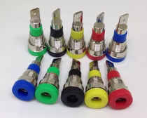  High quality full copper 4mm Low protruding panel Insulated Banana Socket Jack Post Head Panel Mount