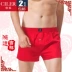 Shile Men Boxer Quần Quần lót Home Quần short Cotton Một chiếc quần Luo Loose Boxer Kích thước lớn Mùa hè mỏng - Giống cái