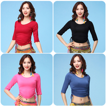 Belly dance top 2021 new suit Belly dance practice clothing Modell medium long sleeve beginner plus size