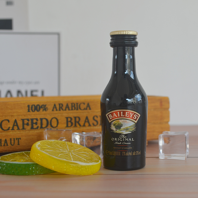 Foreign wine small wine version Bailey sweet rum Rum50ml plastic bottle cream baking bartender decoration wine